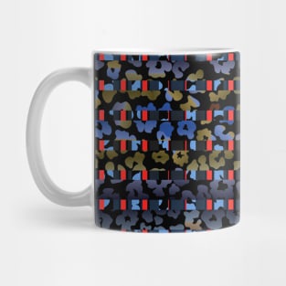 Colourful gradient unique flowers leopard stripes abstract modern 220 Pattern Mug